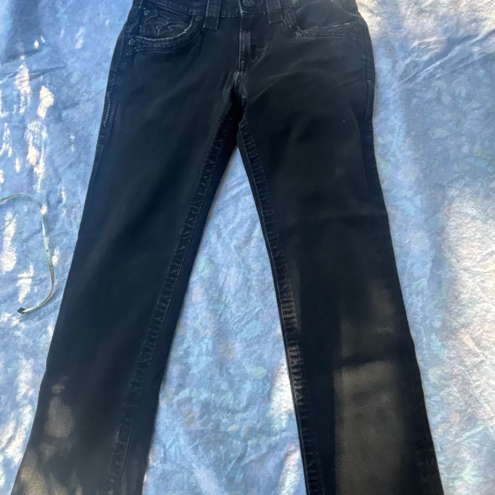 Rock Revival Black Skinny Jeans for Men